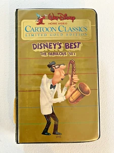Disney's Best “The Fabulous 50's” (VHS 1984) Ltd Gold Edition Cartoon Classics - Picture 1 of 3