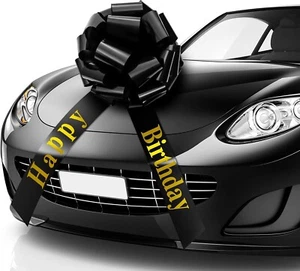Happy Birthday Car Bow Big Car Ribbon Bow Large Gift Wrapping Bow Giant - Picture 1 of 7