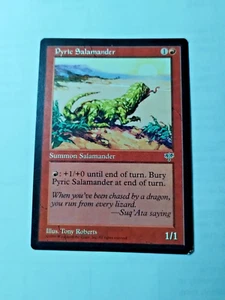 MTG Pyric Salamander Mirage Regular Common - Some Edge Wear - See Pics - Picture 1 of 6