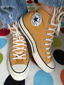 converse mustard yellow high tops