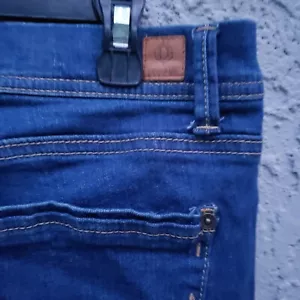 Democracy Jeans Blue Girlfriend Straight Denim Cotton Stretch Size 12 - Picture 1 of 12