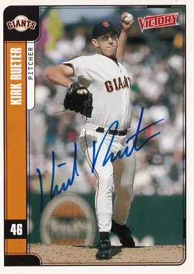 KIRK RUETER SIGNED AUTO'D 2001 UPPER DECK VICTORY CARD #417 SAN FRANCISCO GIANTS - Image 1 of 3