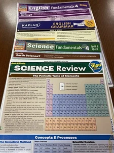Kaplan And Quick Study Review/ Reference Science And English- Laminated, New (4) - Bild 1 von 6