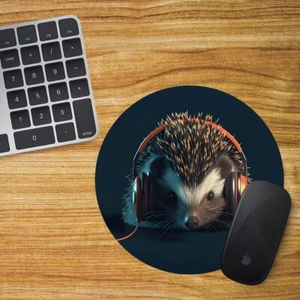 Hedgehog Round Mouse Mat Pad Funny Computer PC Laptop Gift Gaming - Picture 1 of 1