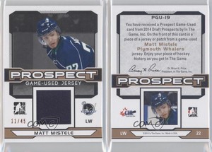 2014 ITG Draft Prospects Prospect Game Used Bronze Jersey /45 Matt Mistele