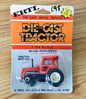 ERTL 1/64 Die-Cast Tractor Allis-Chalmers 8070 Tractor with Cab. Stock #1819 - Image 1 of 4