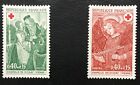 France - 1970 Red Cross Fund Frescoes From Dissay Chapel, Vienne Sg1902/3 Mnh