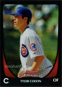 2011 Bowman Chrome #38 Tyler Colvin Refractor Chicago Cubs - Picture 1 of 1