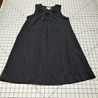 Childrens Place Girls Black Sleeveless Dress Size 7/8 Stretch Embellished Neck