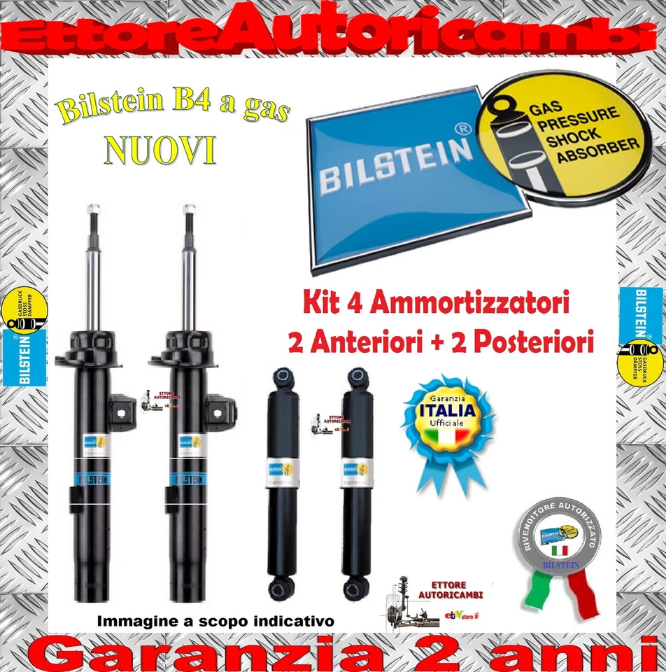 KIT 4 AMMORTIZZATORI BILSTEIN B4 PEUGEOT 205 GTI DAL 1987 AL 1998 - NUOVI - Immagine 1 di 1