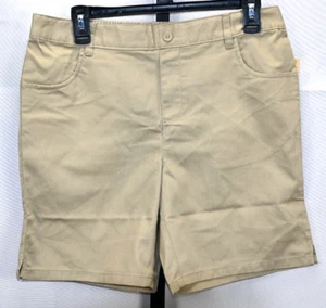 French Toast Schoolwear Pull On Elastic Waist Tan Shorts Size 18 Youth NWT - Picture 1 of 3