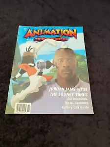 SPACE JAM, MICHAEL JORDAN 1996 Animation Mag, CGI Visionaries, Lucas, Spielberg - Imagen 1 de 17
