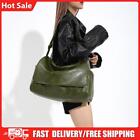 Women PU Vintage Shoulder Bag Crossbody Tote Bag Fancy Messenger Bag(Green)