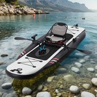 Danrelax Inflatable Kayak with Pedal System, 12ft Premium PVC Fishing Kayak