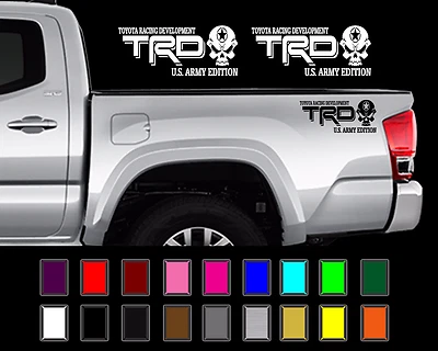 TRD U.S. Army Edition Decal Set Fits: Toyota Tacoma Tundra Offroad Vinyl Sticker - Image 1 of 2