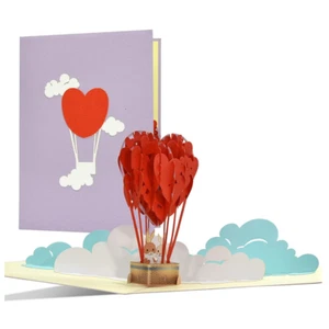 Valentines Card, cute, handmade Valentine pop up card for someone special, uniqu - Picture 1 of 6