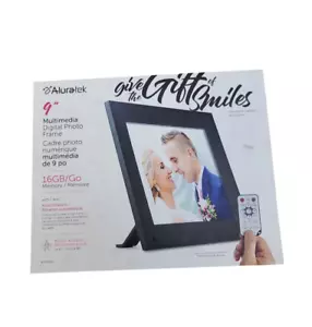 Aluratek 9" Multimedia Digital 16 GB/Go Photo Frame - Picture 1 of 5