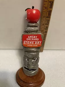 ANGRY ORCHARD STONE DRY PETRIFIED TREE AND ROCKS cider tap handle. NEW YORK - Picture 1 of 19
