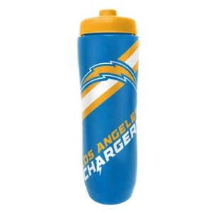 Party Animal NFL Los Angeles Chargers Squeezy Water Bottle 32 oz - Picture 1 of 4