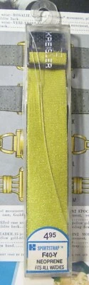 UNUSUAL Brand New Kreisler Yellow NEOPRENE Gents Wristwatch Strap Fits All Sizes - Image 1 of 4