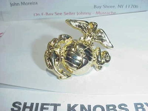 USMC Marine Corps Eagle Globe Anchor 1 3/4" Metal Hat Badge (Reproduction) - Picture 1 of 2
