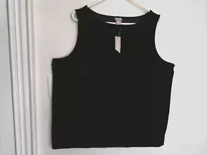 Chicos Travelers Womens Tank Top 4 2XL 20 Velvet Black Blouse Shirt Sleeveless - Picture 1 of 4