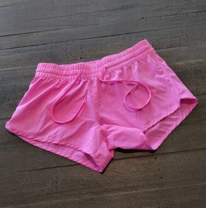 US Apparel pantaloncino donna piccolo rosa activewear corsa tasca adulto - Foto 1 di 9