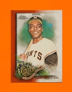 2022 Topps Allen & Ginter Chrome Orange Refractor #273 Monte Irvin HOF 20/25 - Picture 1 of 2
