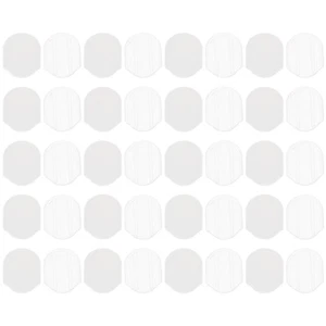 40 Pcs Earring Cushion Back Pads Clip Relief Transparent Pain-proof Oval - Picture 1 of 12