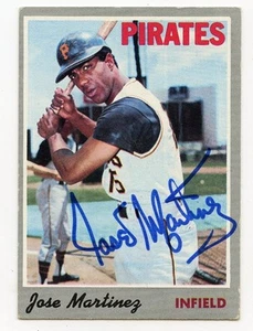 JOSE MARTINEZ signiert 1970 Topps #8 Piraten ON-CARD AUTO Garantie authentisch KOA - Bild 1 von 1