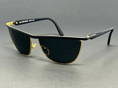 Vintage Gianni Versace Mod. S81 Col. 06L Matte Black Gold Unisex Sunglasses - Image 1 of 4