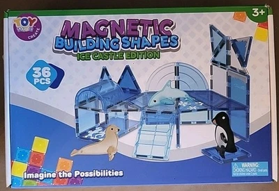 Toy Life Ice Castle Edition Building Tiles 36 Piece Magnetic Building Shapes  - Image 1 of 4