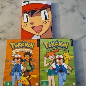 Pokemon Temporada 1, 2 y 3DVD Caja Set, Falta Estuche para S1. Estado aceptable - Imagen 1 de 23