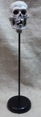 Department 56 skull lamp I just broke the metal piece for the battery so AS IS - Image 1 of 4