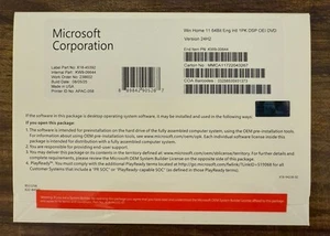 Microsoft Windows 11 Home 64-Bit English DVD - Picture 1 of 4
