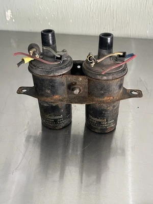 79-85 Mazda RX7 Juego de 2 bobinas de encendido con soporte FB PROBADO 12A Foto 1 de 3