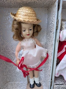 Schöne 1957 Ideal, 12" Vinyl Shirley Temple Puppe in Box mit Sortiment Kleidung - Bild 1 von 24