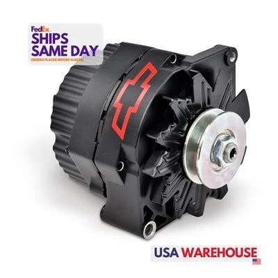 Proform 141-662, One Fits GM Alternator 100 Amp 1-Wire Black Crinkle Performance - Image 1 of 4