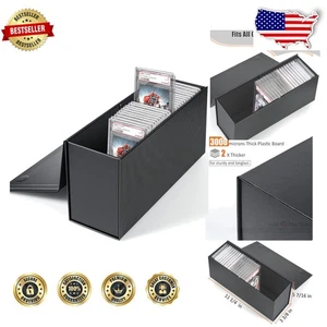 Stackable PSA Graded Card Storage Box - Safe & Stylish Organizer for Collectors - Picture 1 of 8