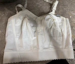 REGGISENO VINTAGE PERSONALIZZATO DAMIGELLA MIRACOLO. BIANCO. 36 D. NUOVO! 100% COTONE - Foto 1 di 8