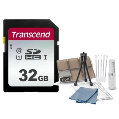 Transcend 32GB SDHC Class 10 UHS-1 SD Memory Card + Card Organizer Starter Kit - Image 1 of 3