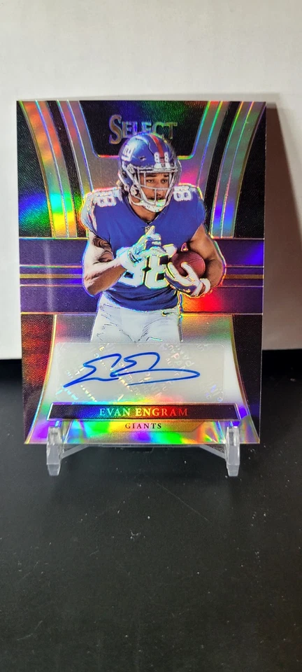 2017 Select Silver Holo Auto Evan Engram 61/99 - Image 1 of 2