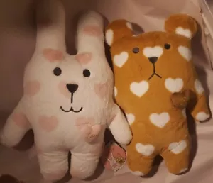 CRAFTHOLIC Hug Cushion Soft Plush RAB AND SLOTH 2018 Valentine Couple Sweetcraft - Picture 1 of 7