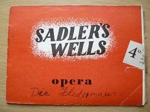SADLER'S WELLS OPERA SEASON 1949- DIE FLEDERMAUS (THE BAT) - Picture 1 of 2
