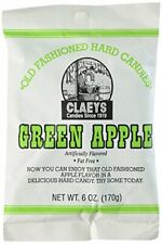 Claey's Old Fashioned Hard Candy, Green Apple (1-Bag)