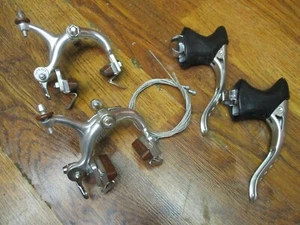 NOS VINTAGE SUNTOUR SUPERBE DRILLIUM BREMSSATTEL & BREMSHEBEL SET TAKEOFF's - Bild 1 von 12