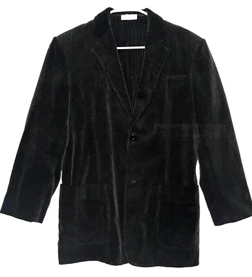 DKNY Donna Karen джинсы мужской вельвет повседневный официальный блейзер спортивное пальто черный маленький - Изображение 1 из 4