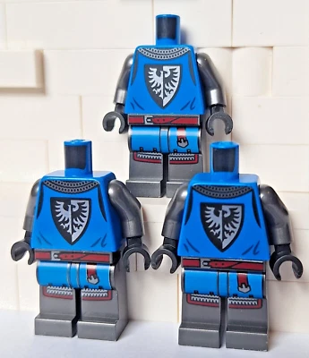 LEGO Black Falcon Knights minifigura piezas TORSO Y PIERNAS caballero 31168 10332 10305 Foto 1 de 2