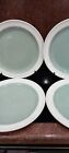 6 x Ridgway Steelite Calypso Pale Green + White Rim 9.5  inch Dinner Plates