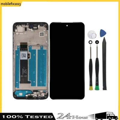 LCD Touch Screen Display Digitizer + Frame For Moto G Play 2024 XT2413-2 XT2413V - Image 1 of 4